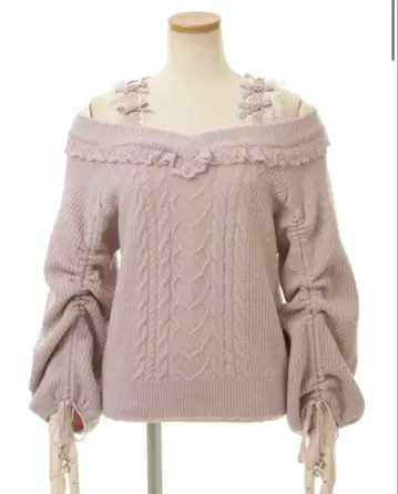 LIZLISA 펄 액세서리 니트