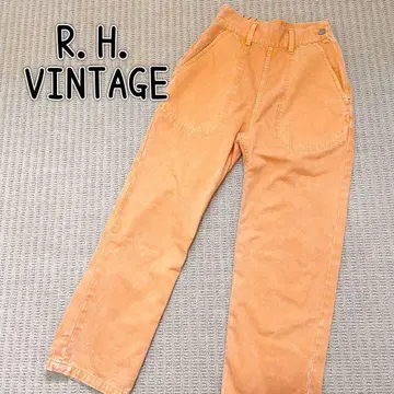 론 헤르만 빈티지 오렌지 테이퍼드 데님 헤링본 사이즈 XS