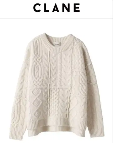 CLANE 패치워크 니트 클리닝 완료