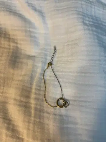 실버 2연 반지 팔찌