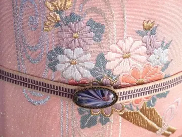 트위드 나고야 오비 (모란, 국화 등) 화려하고 예쁜 순수 실크