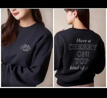 herlipto HLT CAFE Sweat 블랙 맨투맨