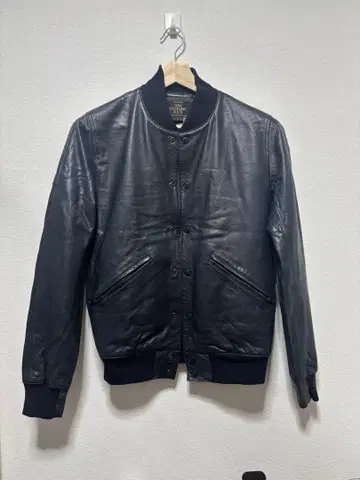 THEE HYSTERIC XXX 블랙 가죽 바시티 자켓 사이즈 1