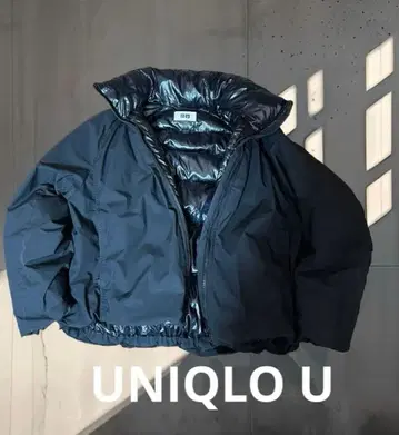 새상품급 UNIQLO U 숏 기장 다운 자켓 충전솜 y2k 헤이세이 갸루