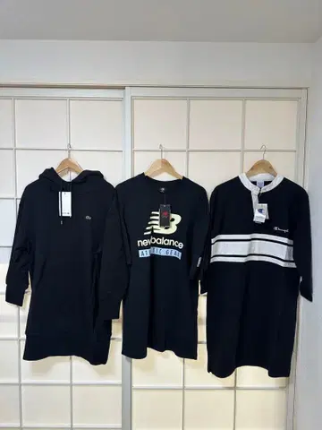 [ 미사용 새상품 3벌 ] 여성용 맨투맨 소재 원피스 묶음 판매