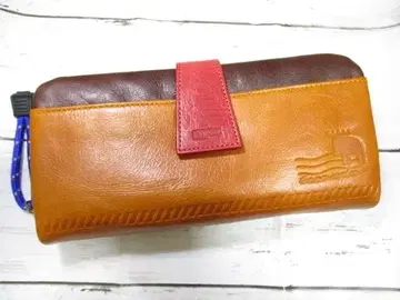 새상품 여성용 장지갑 라운드 moz 모즈 Air Mail 천연 가죽 C