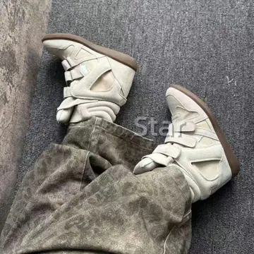 ISABEL MARANT 스웨이드 스니커즈 화이트