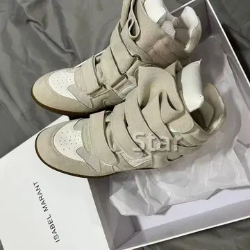 ISABEL MARANT 스웨이드 스니커즈 화이트