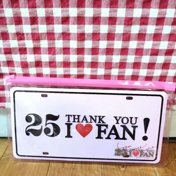 아무로 나미에 번호판 25주년 굿즈 I FAN