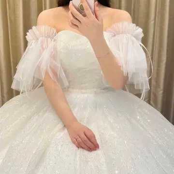 웨딩 퍼프 슬리브 부착 소매