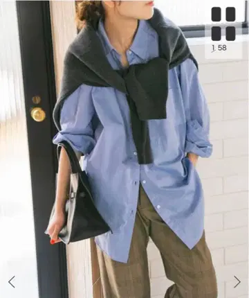 스픽 앤 스팬 50 코튼 오버 셔츠