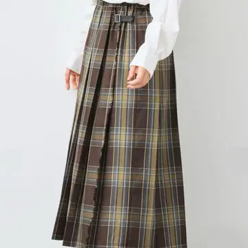SM2 체크 플리츠 스커트