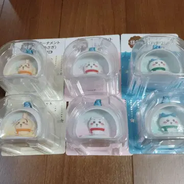 치이카와 (먼작귀) 에니마이 복권 오너먼트 6개 세트 컴플리트