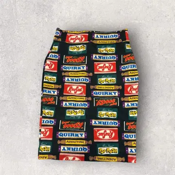 RNA SWEAT 올 패턴 타이트 스커트 M 사이즈 스트레치 소재