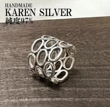 실버 반지 12호 카렌 실버 태국 실버 에스닉 순은 #19