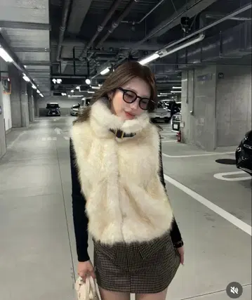 ZARA 하운드투스 체크 패턴 임파 스커트