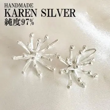 실버 귀걸이 카렌 실버 카렌족 핸드메이드 태국 실버 순은 #4