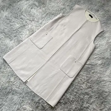 TO BE CHIC 펄 버튼 롱베스트 울 80% 고급 엘레강트