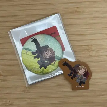 히로아카 x 토부 동물공원 호크스 글리터 캔뱃지 플레크 씰