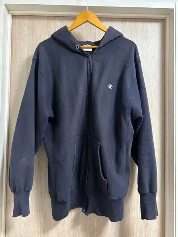 레어 80s 트리코 태그 지퍼 후드티 블랙