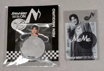 메구로 렌 SnowMan 거울 스티커 & 클리어 스티커