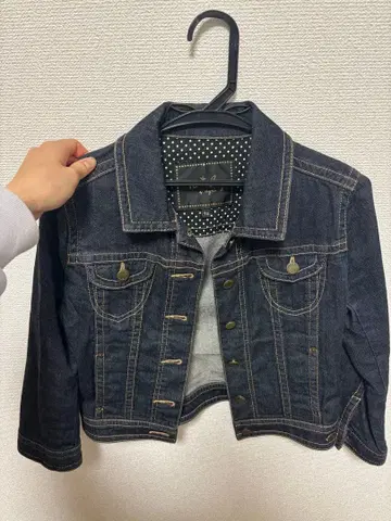 에네스베 다크 데님 숏 자켓