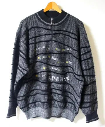 아다바트 하프 지퍼 자수 스웨터 5(XL)