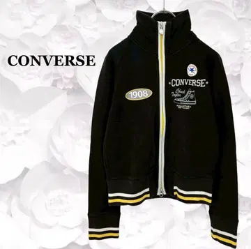 [컨버스] 맨투맨 트랙 자켓 저리 [M] 블랙 로고 자수