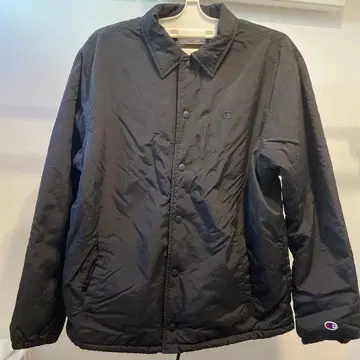 Champion 블랙 나일론 자켓 L 사이즈 NEW YORK