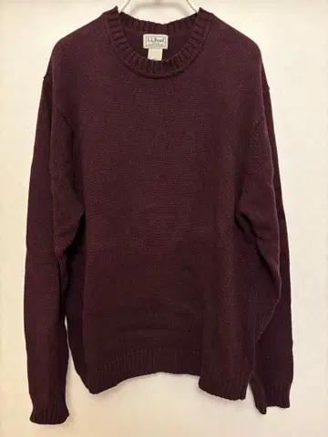 L.L.Bean 버건디 니트 스웨터 M-REG