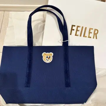 FEILER 네이비 토트백 LL 사이즈