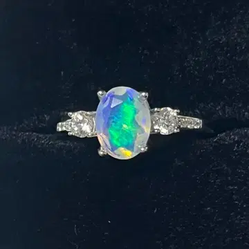 [ 간사이 엑스포 ] 천연 오팔 반지 네팔관 실버 925 EXPO2025