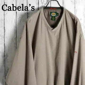 Cabelas 카벨라스 V넥 풀오버 윈드브레이커 암 로고