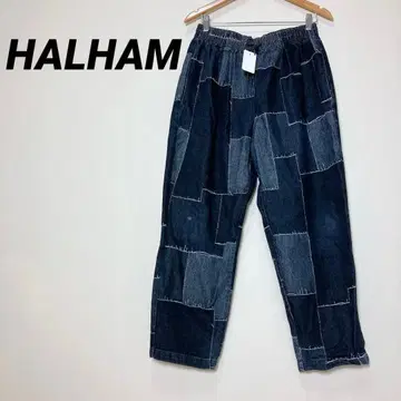 N102-2 HALHAM 하르함 다크 데님 패치워크 팬츠