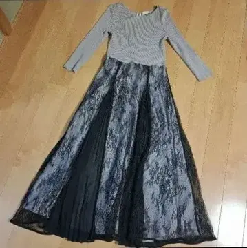 도킹 플리츠 원피스 1