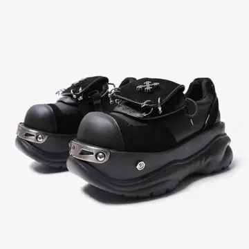 통굽 블랙 스니커즈