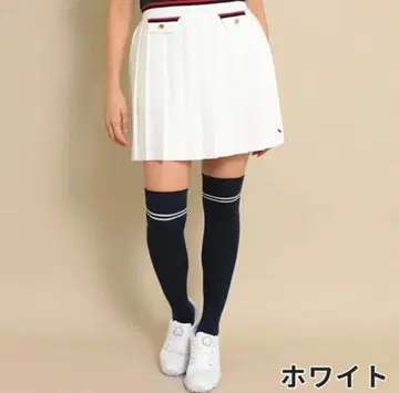 Callaway 화이트 플리츠 스커트 M 사이즈