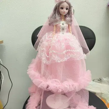 핑크 드레스의 인형