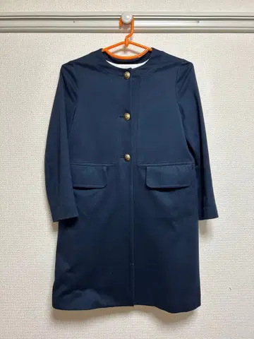 노카라 자켓 네이비 골드 버튼