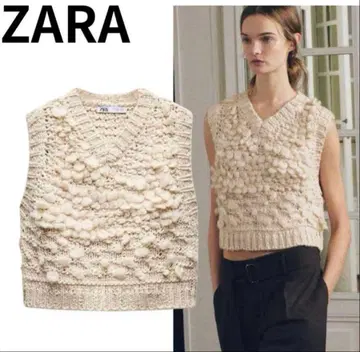 ZARA 완판템 구조 니트 베스트 M