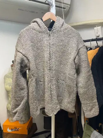 로우게이지 니트 후디 네팔제