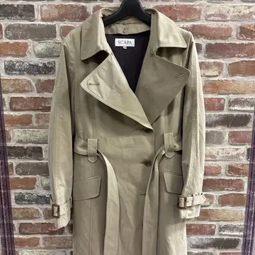 SCAPA 베이지 트렌치코트 40 라이너 포함