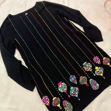 i49) 그라니프 맨투맨 튜닉 원피스 폴리에스테르 면 혼방 포켓 있음