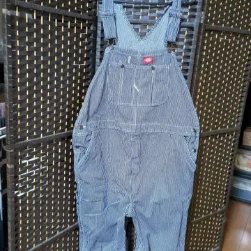 Dickies 스트라이프 코튼 오버롤