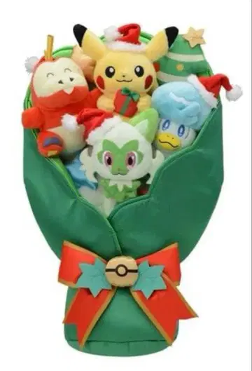포켓몬 봉제 인형 크리스마스 부케 포켓몬 센터 한정품 새상품