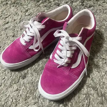 Vans 핑크 스니커즈 올드스쿨 25.5cm