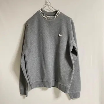 LACOSTE 라코스테 맨투맨 트레이닝복 하이넥 그레이