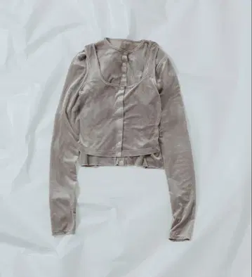 ADAM ET ROPE' 멀티 웨이 시어 트리코 벨로아 가디건