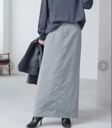 시어 새틴 타이트 스커트 R IAM