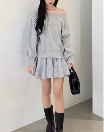 COCODEAL 쭈리 서큘러 미니 스커트 맨투맨